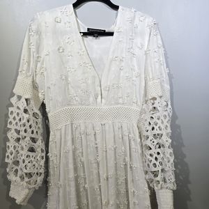 Boston Proper crochet maxi dress